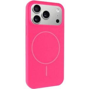 Чехол Silk Full Protective (AA) NO LOGO with Magnetic Fit для Apple iPhone 17 Pro Max / 18 Pro Max Розовый / Barbie pink