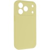 Чохол Silk Full Camera Protective (AA) NO LOGO для Apple iPhone 17 Pro / 18 Pro (6.3") Жовтий / Mellow Yellow