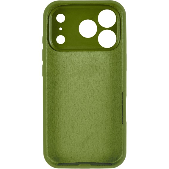 Чохол Silk Full Camera Protective (AA) NO LOGO для Apple iPhone 17 Pro / 18 Pro (6.3") Зелений / Dark Olive