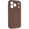 Чохол Silk Full Camera Protective (AA) NO LOGO для Apple iPhone 17 Pro / 18 Pro (6.3") Коричневий / Brown