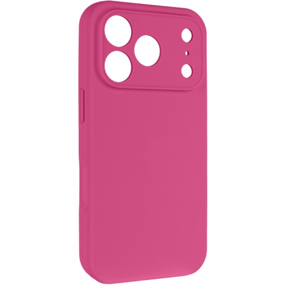 Чохол Silk Full Camera Protective (AA) NO LOGO для Apple iPhone 17 Pro / 18 Pro (6.3") Малиновий / Dragon Fruit