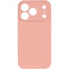Чохол Silk Full Camera Protective (AA) NO LOGO для Apple iPhone 17 Pro / 18 Pro (6.3") Персиковий / Peach