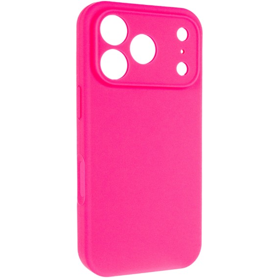 Чохол Silk Full Camera Protective (AA) NO LOGO для Apple iPhone 17 Pro / 18 Pro (6.3") Рожевий / Barbie pink