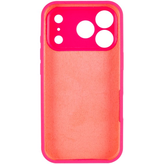 Чохол Silk Full Camera Protective (AA) NO LOGO для Apple iPhone 17 Pro / 18 Pro (6.3") Рожевий / Barbie pink