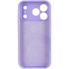 Чохол Silk Full Camera Protective (AA) NO LOGO для Apple iPhone 17 Pro / 18 Pro (6.3") Бузковий / Dasheen