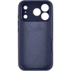 Чохол Silk Full Camera Protective (AA) NO LOGO для Apple iPhone 17 Pro / 18 Pro (6.3") Темно-синій / Midnight blue