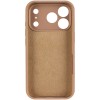 Чохол Silk Full Camera Protective (AA) NO LOGO для Apple iPhone 17 Pro Max / 18 Pro Max (6.9") Бежевий / Desert Gold