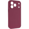 Чехол Silk Full Camera Protective (AA) NO LOGO для Apple iPhone 17 Pro Max / 18 Pro Max (6.9") Бордовый / Plum
