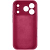 Чохол Silk Full Camera Protective (AA) NO LOGO для Apple iPhone 17 Pro Max / 18 Pro Max (6.9") Червоний / Rose Red