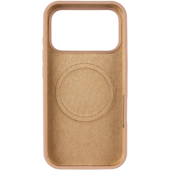 Чохол Silk (AA) NO LOGO with Magnetic Fit для Apple iPhone 17 Pro / 18 Pro (6.3") Бежевий / Desert Gold