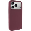 Чехол Silk (AA) NO LOGO with Magnetic Fit для Apple iPhone 17 Pro / 18 Pro (6.3") Бордовый / Plum
