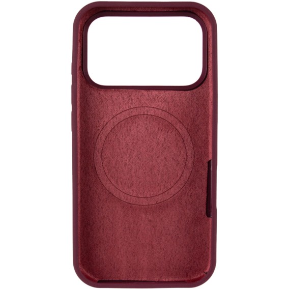 Чехол Silk (AA) NO LOGO with Magnetic Fit для Apple iPhone 17 Pro / 18 Pro (6.3") Бордовый / Plum Чехол Silk (AA) NO LOGO with Magnetic Fit для Apple iPhone 17 Pro / 18 Pro (6.3") Бордовый / Plum