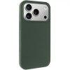 Чохол Silk (AA) NO LOGO with Magnetic Fit для Apple iPhone 17 Pro / 18 Pro (6.3") Зелений / Cyprus Green