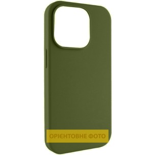 Чехол для iPhone 18 Pro Max / 17 Pro Max Epik Silk (AA) NO LOGO with Magnetic Fit, Зеленый / Dark Olive
