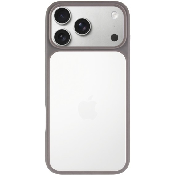 TPU+PC чохол Metal Buttons для Apple iPhone 18 Pro / 17 Pro (6.3") Сірий / Grey