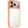 TPU+PC чохол Metal Buttons для Apple iPhone 18 Pro Max / 17 Pro Max (6.9") Помаранчевий / Orange