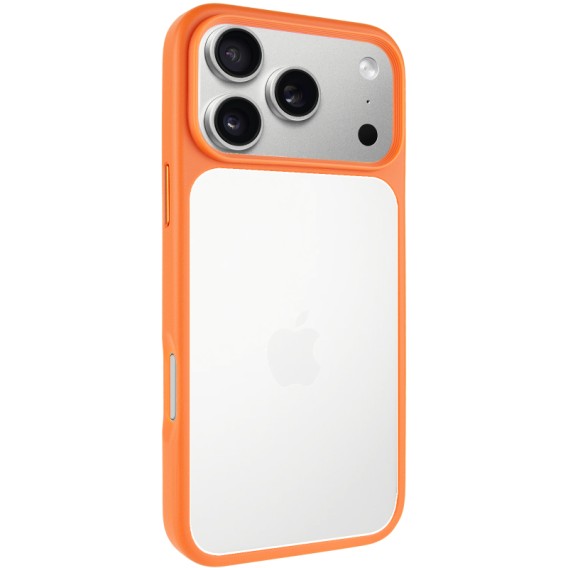TPU+PC чохол Metal Buttons для Apple iPhone 18 Pro Max / 17 Pro Max (6.9") Помаранчевий / Orange