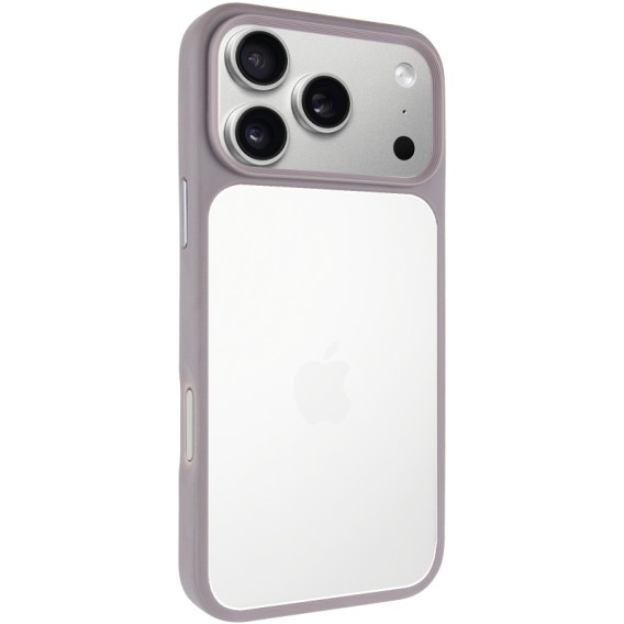 TPU+PC чохол Metal Buttons для Apple iPhone 18 Pro Max / 17 Pro Max (6.9") Сірий / Grey