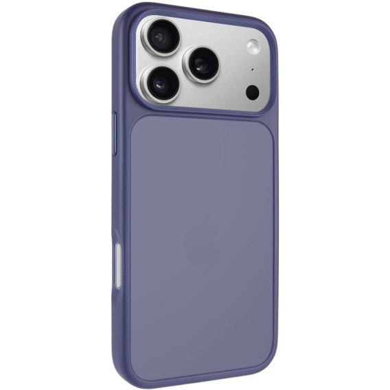 TPU+PC чохол Metal Buttons для Apple iPhone 18 Pro Max / 17 Pro Max (6.9") Синій / Navy Blue