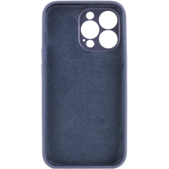 Чохол Silk Full Camera (AA) NO LOGO with Magnetic Fit для Apple iPhone 15 Pro (6.1") Темно-синій / Midnight blue