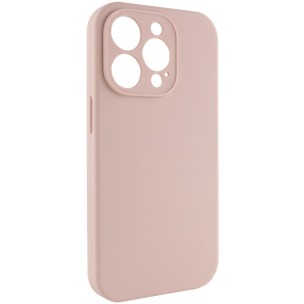 Чохол для iPhone 15 Pro Epik Silk Full Camera (AA) NO LOGO with Magnetic Fit, Рожевий / Pink Sand