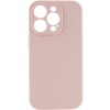 Чохол Silk Full Camera (AA) NO LOGO with Magnetic Fit для Apple iPhone 15 Pro (6.1") Рожевий / Pink Sand