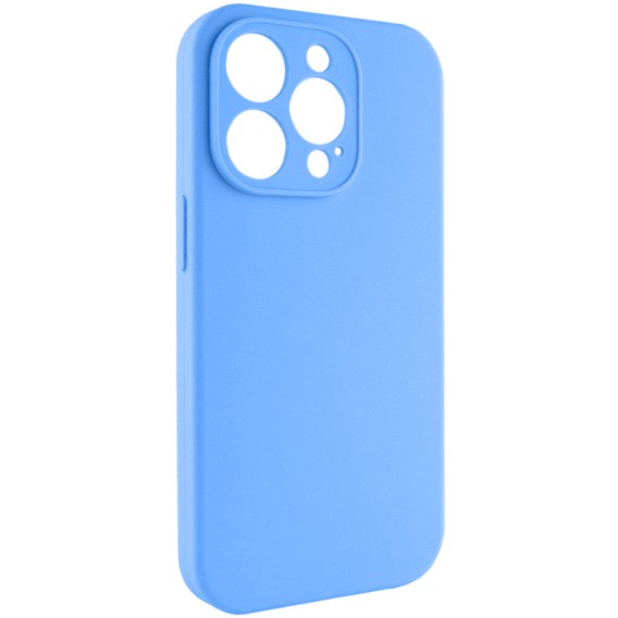 Чохол Silk Full Camera (AA) NO LOGO with Magnetic Fit для Apple iPhone 15 Pro Max (6.7") Блакитний / Sky Blue