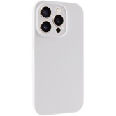 Чохол для iPhone 15 Pro Max Epik Silk Full Camera (AA) NO LOGO with Magnetic Fit, Білий / White