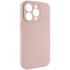 Чехол Silk Full Camera (AA) NO LOGO with Magnetic Fit для Apple iPhone 15 Pro Max (6.7") Розовый / Pink Sand
