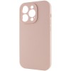 Чехол Silk Full Camera (AA) NO LOGO with Magnetic Fit для Apple iPhone 15 Pro Max (6.7") Розовый / Pink Sand