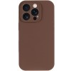 Чохол Silk Full Camera (AA) NO LOGO with Magnetic Fit для Apple iPhone 16 Pro (6.3") Коричневий / Brown