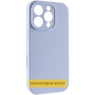 Чехол для iPhone 16 Pro Epik Silk Full Camera (AA) NO LOGO with Magnetic Fit, Голубой / Lilac Blue