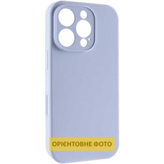 Чехол Silk Full Camera (AA) NO LOGO with Magnetic Fit для Apple iPhone 16 Pro (6.3") Голубой / Lilac Blue