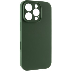 Чохол для iPhone 16 Pro Epik Silk Full Camera (AA) NO LOGO with Magnetic Fit, Зелений / Cyprus Green
