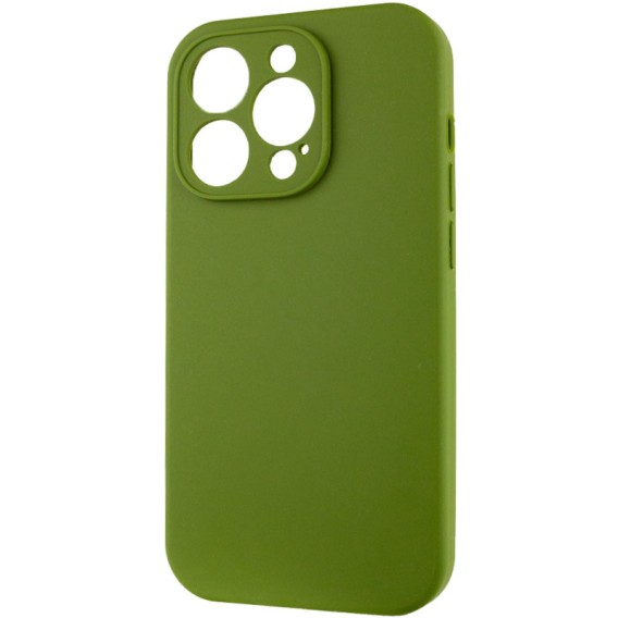 Чохол-накладка для iPhone 16 Pro Max Epik Silk Full Camera (AA) NO LOGO with Magnetic Fit, Зелений / Dark Olive Чохол-накладка для iPhone 16 Pro Max Epik Silk Full Camera (AA) NO LOGO with Magnetic Fit, Зелений / Dark Olive