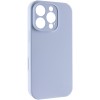Чохол-накладка для iPhone 16 Pro Max Epik Silk Full Camera (AA) NO LOGO with Magnetic Fit, Блакитний / Lilac Blue