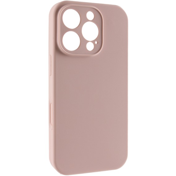 Чехол-накладка для iPhone 16 Pro Max Epik Silk Full Camera (AA) NO LOGO with Magnetic Fit, Розовый / Pink Sand