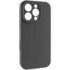 Чохол-накладка для iPhone 16 Pro Max Epik Silk Full Camera (AA) NO LOGO with Magnetic Fit, Сірий / Dark Gray