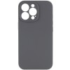 Чохол-накладка для iPhone 16 Pro Max Epik Silk Full Camera (AA) NO LOGO with Magnetic Fit, Сірий / Dark Gray