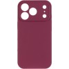 Чохол Silk Full Camera (AA) NO LOGO with Magnetic Fit для Apple iPhone 17 Pro / 18 Pro (6.3") Бордовий / Plum
