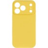 Чехол Silk Full Camera (AA) NO LOGO with Magnetic Fit для Apple iPhone 17 Pro Max / 18 Pro Max Желтый / Yellow