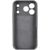 Чохол Silk Full Camera (AA) NO LOGO with Magnetic Fit для Apple iPhone 17 Pro Max / 18 Pro Max Сірий / Dark Gray