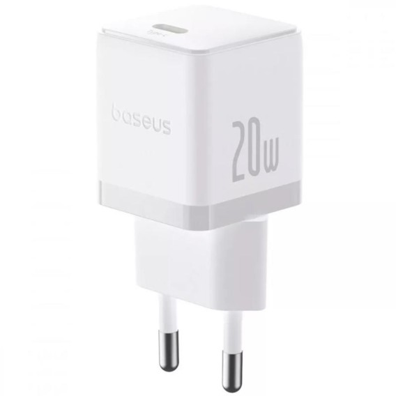 МЗП Baseus Palm Fast Charger PD20W (1USB-C) (P10111602) Moon White