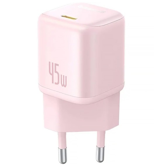 МЗП Baseus PicoGo GaN Fast Charger PD45W (1USB-C) (P10176800) Baby Pink