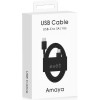 Дата кабель Amaya SD10CC Type-C to Type-C 5A (1m) Black