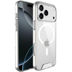 Чехол TPU Space Case with Magnetic Fit для Apple iPhone 17 Pro / 18 Pro (6.3") Прозрачный