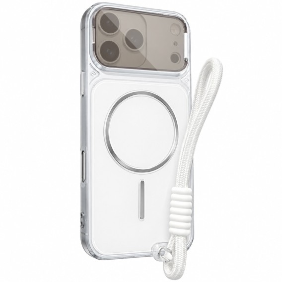 Чохол TPU+PC Pacific with Magnetic Fit and straps для Apple iPhone 17 Pro / 18 Pro (6.3") White