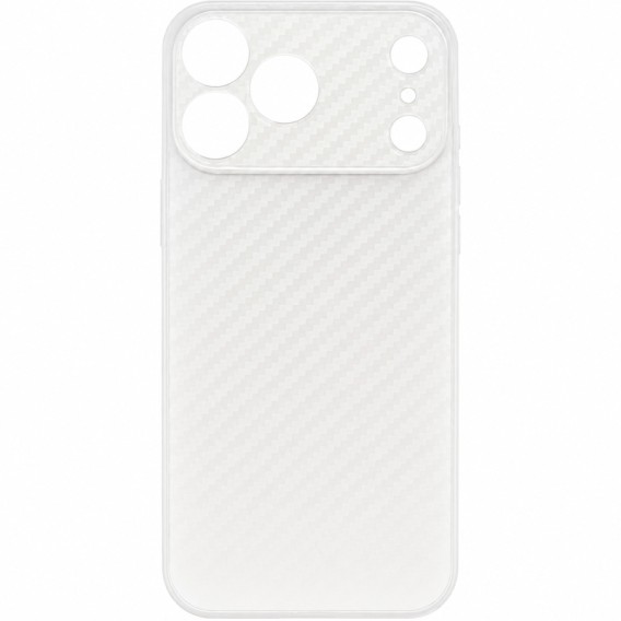 Чохол Getman Carbon Ultra Slim для Apple iPhone 17 Pro / 18 Pro (6.3") Clear White Чохол Getman Carbon Ultra Slim для Apple iPhone 17 Pro / 18 Pro (6.3") Clear White