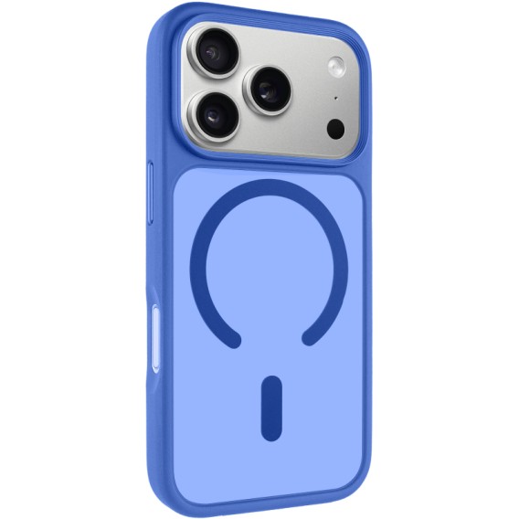 TPU+PC чохол Metal Buttons with Magnetic Fit для Apple iPhone 18 Pro Max / 17 Pro Max (6.9") Блакитний / Sky Blue