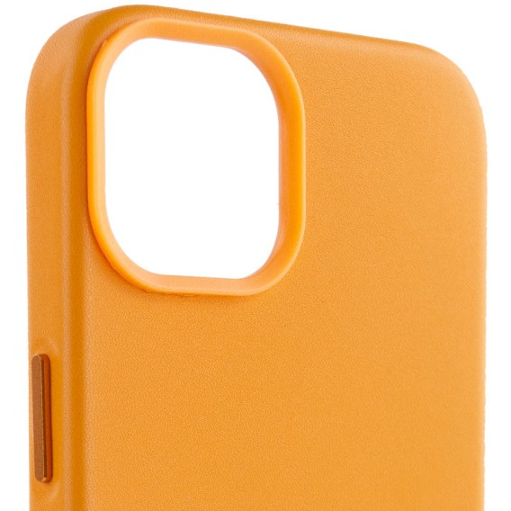 Шкіряний чохол Leather Case (AA Plus) with Magnetic Fit для Apple iPhone 14 (6.1") Golden Brown Шкіряний чохол Leather Case (AA Plus) with Magnetic Fit для Apple iPhone 14 (6.1") Golden Brown